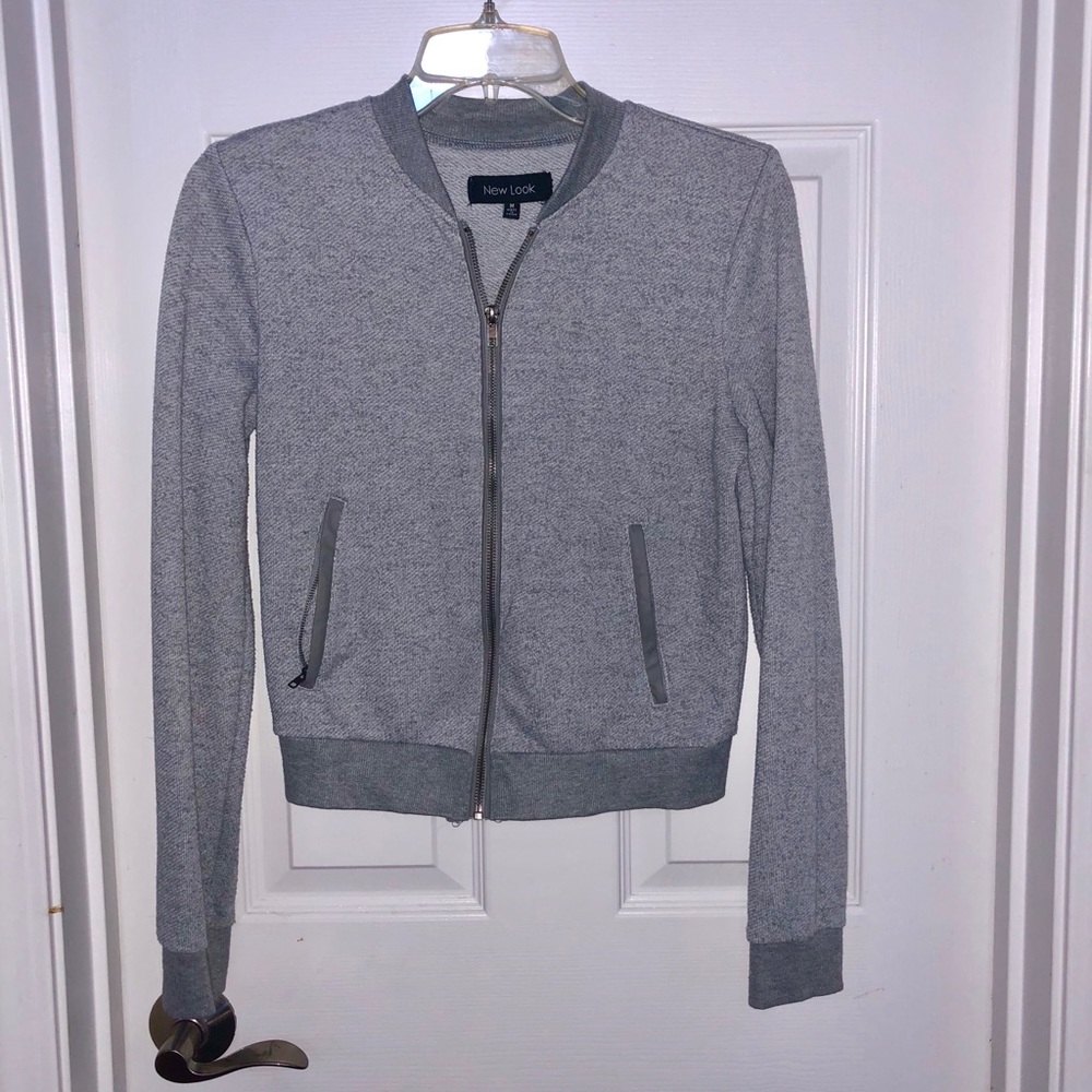 Gray Bomber Jacket - Picture 3 of 5